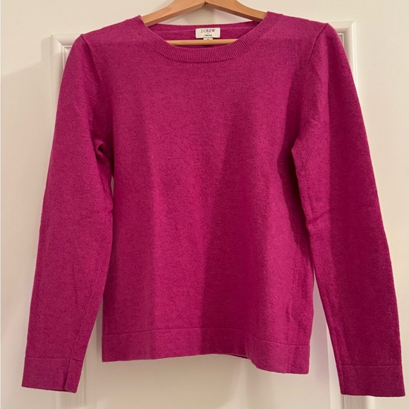 J. Crew Sweaters - J. Crew Fuchsia Knit Top Size Small